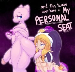 adeviantcritter balls dialogue femboy human male mew nintendo nude penis pokemon pokemon_(species) telekinesis yaoi