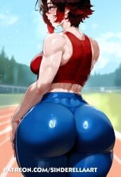 ai_generated ass_bigger_than_head big_breasts big_breasts big_butt breasts_bigger_than_head busty cleavage commission female heavenly_ass huge_ass huge_breasts large_ass large_breasts leggings patreon patreon_url patreon_username pawg public ruby_rose rwby sinderellaart sportswear tank_top tanktop thick thick_ass thick_legs thick_thighs track_and_field voluptuous voluptuous_female