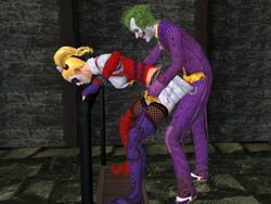 3d batman:_arkham_asylum batman_(series) dc dc_comics female garry's_mod harley_quinn harley_quinn_(arkham) harley_quinn_(arkham_asylum) human joker kingofhentai male straight tagme the_joker