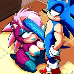 ai_generated ass blue_body breasts female green_eyes incest magenta_fur male male/female pink_hair sex sonia_the_hedgehog sonic_(series) sonic_the_hedgehog sonic_the_hedgehog_(series) sonic_underground straight veiny_penis