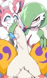 1futa 2girls 2girls1futa anthro anthro_on_anthro big_breasts big_penis crossover cum cum_drip digimon digimon_(species) edit eeveelution furry furry_female furry_futa futa_on_female futa_pov futa_with_female futanari gardevoir hand_on_penis hand_on_thigh handjob heart-shaped_pupils holding_penis huge_cock humanoid humanoid_female humanoid_on_anthro hung_futanari in_between_legs intersex interspecies legs_apart long_penis looking_at_viewer nintendo nipples penis pokemon pokemon_(species) pov pov_crotch pov_eye_contact precum renamon stroking_penis sylveon thigh_markings veiny_penis yellow_fur