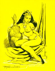 a_princess_of_mars barsoom dejah_thoris mike_hoffman monochrome signature tagme text