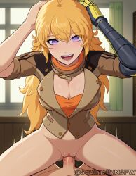 blonde_hair penetration riding riding_penis rwby yang_xiao_long