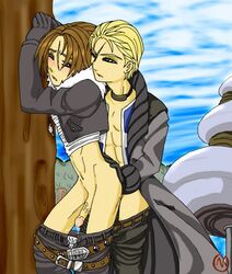 final_fantasy final_fantasy_viii human male male_only multiple_males seifer_almasy squall_leonhart tagme yaoi