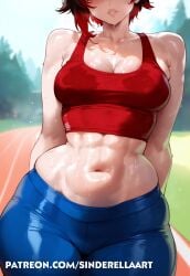 ai_generated ass_bigger_than_head big_breasts big_breasts big_butt breasts_bigger_than_head busty cleavage commission female heavenly_ass huge_ass huge_breasts large_ass large_breasts leggings patreon patreon_url patreon_username pawg public ruby_rose rwby sinderellaart sportswear stomach tank_top tanktop thick thick_ass thick_legs thick_thighs track_and_field voluptuous voluptuous_female