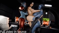 1girls 2futas 3d amateursfm anal anal_penetration anal_sex animated animated_gif asari asari_futanari ass big_breasts black_hair blue_skin boots breasts double_penetration female futa_on_female futadom futanari gif human interspecies liara_t'soni long_hair mass_effect miranda_lawson movealongmate nipples nude penis samara sex thigh_boots threesome uncensored vaginal_penetration