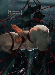 bara bara_ass bara_butt bara_tits barazoku big_penis bondage bondage_harness bondage_outfit bottomless bottomless_male call_of_duty call_of_duty_modern_warfare_2_(2022) erection foreskin foreskin_folds gay hairy hairy_anus hairy_ass hairy_balls hairy_male hotsatans könig konig large_penis male male_focus male_only muscular muscular_male muscular_thighs precum precum_drip precum_string rope_bondage shibari_bondage sniper_veil solo solo_focus solo_male sweaty tied_up uncircumcised uncircumcised_penis veiny_penis