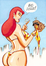 anus ass cave_girl cavegirl cavewoman crossover dat_ass dc_comics giantess giganta inhumans joe_gravel lockjaw marvel marvel_comics wonder_woman_(series)