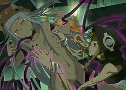 2girls censored eruka_frog female female_only flat_chest ice_place medusa_gorgon multiple_girls rape soul_eater tear