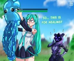 aqua_eyes aqua_hair carrying fortnite fortnite:_battle_royale hatsune_miku huge_cock raven_team_leader rebe_recka small_but_hung thick_thighs twintails