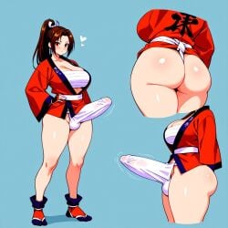 1futa ai_generated ass ass big_ass big_breasts big_butt breasts erection erection_under_clothes erection_under_loincloth fatal_fury fundoshi fundoshi_futanari fundoshilover101 futanari happi_(clothing) huge_ass huge_butt loincloth mai_shiranui sarashi