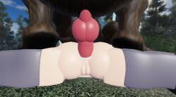 1boy 1girls 3d anal anal_sex close-up female feral_on_female feral_penetrating honeybun07 knot male male_on_top pinned_down rape roblox robloxian rough_sex source_request tagme thick_thighs thighhighs werewolf