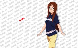 blouse k-on! looking_at_viewer skirt smiling spectacles standing yamanaka_sawako