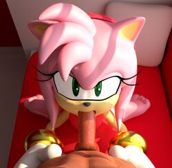 2023 3d 3d_(artwork) 5_toes absurd_res amy_rose anthro barefoot big_feet clothed clothed_female clothing digital_media_(artwork) duo eulipotyphlan feet fellatio female first_person_view fur green_eyes hedgehog hi_res human human_on_anthro humanoid_feet kneeling kneeling_female kneeling_oral_position male male/female male_pov mammal milkmeister3d oral penile pink_body pink_fur plantigrade pov pov_eye_contact sega sex soles sonic_(series) sonic_the_hedgehog_(series) toes