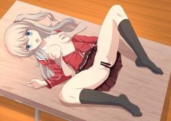 1boy 1girls asphyxiation charlotte_(anime) corpse death necrophilia snuff tomori_nao