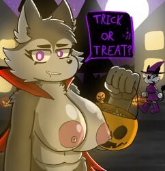 female furry halloween halloween_2021 halloween_costume piggy piggy:_book_2 piggy_(game) roblox vampire willow_(piggy) willow_wolf witch witch_hat woflgame wolf zizzy_(piggy)