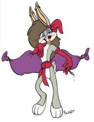 1990s 1993 1boy 20th_century 90s absurd_res brown_hair bugs_bunny color crossdressing fembugs_bunny furry furry_only hi_res looney_tunes male male_only mata_hari pinup smoking traditional_media_(artwork) vawlkee