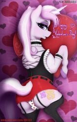 animal_genitalia ass big_ass big_butt br333 cameltoe collar corset equine equine_pussy female female_focus female_only fleur_de_lis_(mlp) friendship_is_magic hasbro heart hooves horse mare mare_pussy miniskirt mlp_g4 my_little_pony my_little_pony_friendship_is_magic panties pink_hair pony ponytail purple_eyes tail thighhighs unicorn valentine's_day