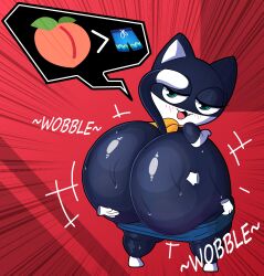 :3 anthro atlus big_ass big_butt domestic_cat felid feline femboy furry hands_on_ass huge_ass huge_butt itsfuckingfurry male_focus male_only megami_tensei morgana_(persona) persona persona_5 senor9 shortstack solo_male teapot_(body_type) thick_thighs wardrobe_malfunction wide_hips