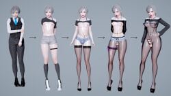 1boy 1futa 3d areolae at-lantic breast_expansion breasts erection female femboy feminine_male feminization futanari girly intersex male nipples otoko_no_ko otokonoko sequence tomgirl trap