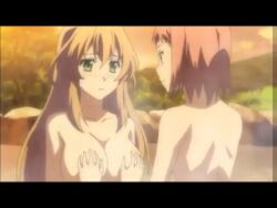 anime brynhildr female female_only groping_breasts