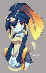 apron big_breasts blush_lines breasts female fish koi minette_(skullgirls) pnpnonk04 scalie skullgirls tagme