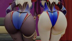 2girls 3d animated ass ass_focus ass_to_ass big_ass big_butt bubble_ass bubble_butt cameltoe clothed_female dat_ass dual_persona edit fap_to_beat female female_only from_behind genshin_impact huge_ass huge_butt jiggle jiggling_ass kishi leotard mona_(genshin_impact) mp4 multiple_girls music night_club pantyhose purple_hair shaking shaking_ass shaking_butt shiny shiny_clothes skin_tight sound thick thick_ass thick_legs thick_thighs thighhighs twintails very_long_hair video witch_hat