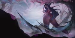 battle_stance big_ass blades blue_eyes blue_hair bubble_butt child_bearing_hips fat_ass irelia_xan league_of_legends league_of_legends:_wild_rift looking_angry looking_annoyed looking_at_viewer looking_back looking_down pawg pose posing thick_ass thick_thighs white_skin wide_hips ying_(artist)