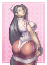 ass big_butt female female_only gage_199x king_of_fighters looking_at_viewer looking_back luong_(kof) video_games