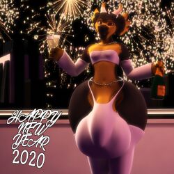 1boy 1femboy anthro anthroanim big_penis bulge clothing dragon femboy fireworks genitals hi_res huge_cock hyper hyper_genitalia hyper_penis male milenth_drake new_year_2020 penis solo thick_thighs thong underwear wide_hips