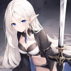 1girls ai_generated beatrix_(the_eminence_in_shadow) blue_eyes elf elf_ears elf_female female female_only kage_no_jitsuryokusha_ni_naritakute! long_hair looking_at_viewer nai_diffusion platinum_blonde_hair self_upload solo stable_diffusion the_eminence_in_shadow zat3rj3en