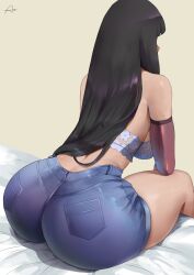 1girls absurdres araneesama ass big_ass big_breasts big_butt black_hair bottom_heavy breasts cutesexyrobutts_(style) dark_hair dat_ass female hime_cut huge_ass hyuuga_hinata jean_shorts light-skinned_female long_hair naruto naruto_shippuden tagme thick_thighs tight_shorts wide_ass