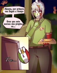 clothing countryhumans door flat_chest mexico_(countryhumans) pizza_delivery spanish_text text