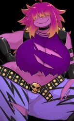 big_breasts breasts cleavage deltarune female huge_breasts susie_(deltarune) tagme thick_thighs underchikichan wide_hips