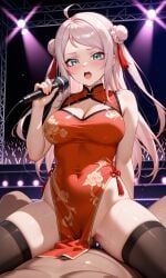 ai_generated bbm chinese_clothes chinese_girl concert cowgirl_position koihi long_hair love_live! love_live!_nijigasaki_high_school_idol_club pelvic_curtain sex uncensored zhong_lanzhu