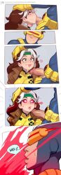 1girls ai_assisted ai_generated blowjob breasts comic cyclops_(x-men) ex-ragnarokknight fellatio female marvel rogue_(x-men) x-men