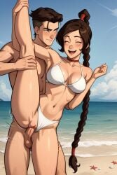 1boy2girls 1girls ai_generated anime anime_girl anime_style asian asian_female athletic athletic_female athletic_sex avatar_legends avatar_the_last_airbender beach beach_sex bikini braided_hair braided_ponytail brown_fur brown_hair clitoris fast_sex fire_nation hairless_pussy happy happy_sex light_skin long_hair medium_bangs medium_breasts medium_penis nickelodeon outdoor_nudity outdoor_sex outdoors outside outside_sex pale-skinned_female penetration public public_nudity public_sex pussy sex_from_behind shaved_pussy smile summer sunny swept_bangs teenage_boy teenage_girl teenager teenagers ty_lee water white_bikini white_girl