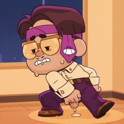 ai_generated blushing brawl_stars chubby chubby_male civitai cum cumming dripping_cum jae-yong_(brawl_stars) little_dick male male_only masturbates small_dick sweating sweating_male