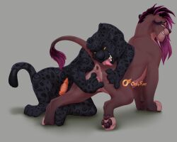 4_toes 5:4 animal_genitalia animal_pussy anus ass butt_grab butt_lick digital_drawing_(artwork) digital_media_(artwork) disney duo erection feet felid feline female feral finger_fuck fingering genitals hair hand_on_butt hi_res hindpaw jaguar kamaria_(rallan) licking lion male male/female mammal onlyfurs pantherine pawpads paws penis pussy smile spots tail the_lion_king toes tongue tongue_out vaginal_penetration