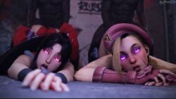 3d asian ass blonde_hair brainwashing breasts brown_hair cammy_white femsub huge_ass huge_breasts hypnosis japanese_female king_of_fighters mai_shiranui maledom mind_control multiple_subs muscle_girl pink_eyes street_fighter