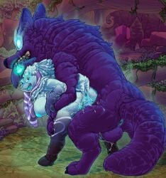 2025 animal_genitalia animal_penis anthro anthro_on_feral anthro_penetrated anus ass balls bent_over big_breasts biped black_body black_fur blue_body blue_breasts blue_eyes blue_fur blue_nipples blue_penis blue_tail blue_tongue bodily_fluids bovid breasts canid canine canine_genitalia canine_penis canis caprine claws detailed_background digital_media_(artwork) dripping duo erection female female_penetrated feral feral_penetrating feral_penetrating_anthro finger_claws forest from_behind_position fur genital_fluids genitals glowing glowing_eyes glowing_nipples hooves interspecies kindred_(lol) kitsune_youkai knot knotted_penis lamb_(lol) larger_male league_of_legends looking_at_viewer looking_back looking_back_at_viewer male male/female male_penetrating male_penetrating_female mammal mask mask_on_head mounting nature nipples nude nude_anthro nude_female open_mouth outside outside_sex penetration penile penile_penetration penis penis_in_pussy plant purple_body purple_ears purple_fur purple_tail pussy quadruped rear_view riot_games rock saliva saliva_drip saliva_on_tongue sex sheep size_difference small_tail smaller_female snout tail teeth tencent toe_claws tongue tree vaginal_penetration vaginal_penetration wolf wolf_(lol) zoophilia