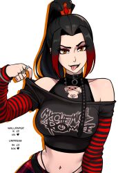 1girls avatar_legends avatar_the_last_airbender azula big_ass big_breasts breasts bust busty chest curvaceous curvy curvy_figure digital_media_(artwork) emo female fire_nation firebender goth goth_girl hips hourglass_figure huge_ass huge_breasts large_ass large_breasts legs mature mature_female nickelodeon princess punk punk_girl redpostit royalty slim_waist thick thick_hips thick_legs thick_thighs thighs voluptuous waist wide_hips