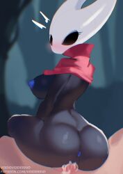 2025 2_horns absurd_res anthro anthro_on_top anthro_penetrated anus areola arthropod artist_name ass bar_emanata big_breasts black_body black_eyes blue_anus blue_areola blue_inner_pussy blue_nipples blurred_background blush bodily_fluids breasts bubble_butt cloak clothing cum cum_in_pussy cum_inside digital_drawing_(artwork) digital_media_(artwork) duo emanata empty_eyes erect_nipples erection eyelashes female female_anthro female_focus female_on_human female_on_top female_penetrated first_person_view forest forest_background genital_fluids genitals glistening glistening_butt glistening_horn hi_res hollow_knight horn hornet_(hollow_knight) human human_on_anthro human_on_bottom human_penetrating human_penetrating_anthro human_penetrating_female human_pov interspecies leaking_cum looking_at_viewer looking_back looking_back_at_viewer male male/female male_human male_on_anthro male_on_bottom male_penetrating male_penetrating_anthro male_penetrating_female male_pov mammal mostly_nude mostly_nude_anthro mostly_nude_female mouthless nature nature_background nipples non-mammal_breasts non-mammal_nipples non-mammal_pussy noseless nude nude_human nude_male on_bottom on_top outside outside_sex penetrating_pov penetration penile penile_penetration penis penis_in_pussy plant pussy rear_view red_cloak red_clothing sex solo_focus tan_body tan_penis team_cherry text tree url vaginal_penetration vaginal_penetration voider_(artist)