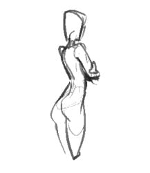 2025 ambiguous_gender animated ass ass_focus bent_over completely_nude crossed_arms curvy curvy_body curvy_figure extinctyellow original shorter_than_10_seconds tagme video