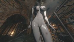 bela_(resident_evil) black_nipples mod resident_evil_8:_village wet_body