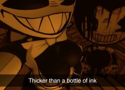 bendy_and_the_ink_machine bendy_fem breasts clothes darling_(cally3d) female female_focus half_naked high_resolution highres only reaching_towards_viewer selfie showing_breasts showing_off solo_female taking_picture taking_selfie talking_to_viewer thick