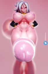 1futa 3d android_21 big_cock big_penis dragon_ball futanari malteadota pink_skin tagme toned toned_futa