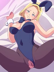 android 18 from dragon ball by erodon hearts