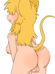 1futa ass ass_focus asshole balls bangs bangs_over_eyes big_ass big_breasts big_butt big_penis big_thighs blonde_hair blush blushing breasts dickgirl fringe futa_only futanari intersex layered_hair long_hair mocaran_(jvucgcv) mouse_ears mouse_tail mox_the_mouse nipples nude nude_futa nude_futanari oc original_character penis presenting presenting_ass presenting_balls presenting_butt saliva saliva_string shaded smiling solo white_background yellow_hair