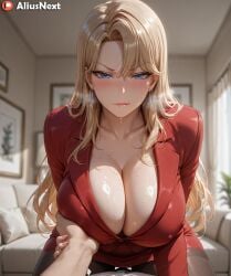 1girls ai_generated aliusnext big_ass big_breasts blonde_female blonde_hair blue_eyes breasts breasts female grabbing grabbing_breasts grope groping_breast hi_res high_quality high_resolution highres huge_ass huge_breasts kurashiki_reika light-skinned_female light_skin lingerie long_hair massive_ass massive_breasts mature mature_female nipple_bulge nipples_visible_through_clothing pantyhose patreon pov stockings sweat sweatdrop sweating sweaty sweaty_body sweaty_breasts thick thick_ass thick_hips thick_legs thick_lips thick_thighs voluptuous voluptuous_body voluptuous_female
